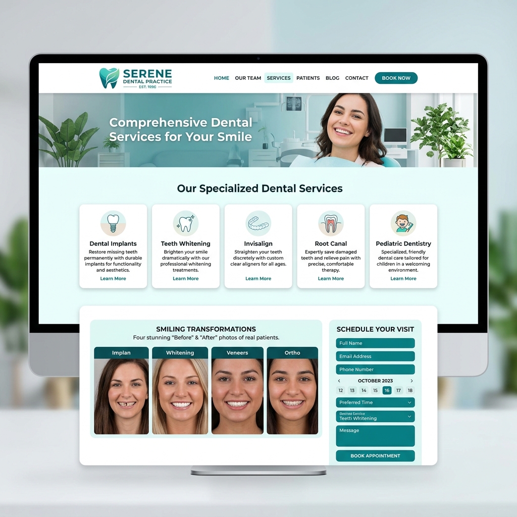 Dental practice services page